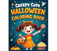Creepy cute bold and easy Coloring book: 50+ Friendly Spooky Halloween Coloring Pages for Kids Ages 4-8 | Bold Lines, Simple Designs, Cute Monsters, Smiling Ghosts, and Fun Trick-or-Treat Scenes