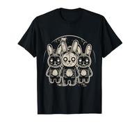 Creepy Cute Bunny Camicia Alt Goth Grunge Emo Vintage Horror Maglietta