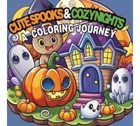 Creepy-Cute Comforts: Relaxing Halloween Coloring Fun: Cute and creepy Halloween coloring pages with cozy scenes for relaxation, mindfulness, and fun