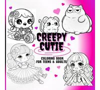 Creepy Cute Easy Coloring Book. Halloween Fun with Kawaii Girls. Cute Spooky Characters and Horror Monsters: Creepy Kawaii Simple Coloring Pages for Adults and Teens. Format 8,5x8,5 inches