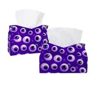 Creepy Cute Halloween Eyeballs Pattern Tissue Box Cover, rettangolare Porta fazzoletti decorativo per il viso dispenser per tovaglioli per bagno, cucina, tavolino auto
