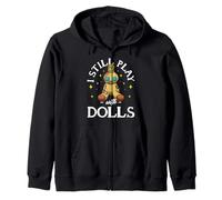 Creepy Cute I Still Play With Dolls Design a forma di bambola Voodoo Felpa con Cappuccio