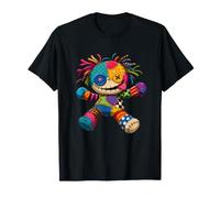 Creepy Cute Patchwork Ragdoll Colorato Bambola Voodoo Maglietta