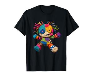 Creepy Cute Patchwork Ragdoll Colorato Bambola Voodoo Maglietta