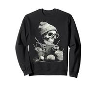 Creepy Cute Skeleton Knitting Crochet per Filati Knitter Felpa