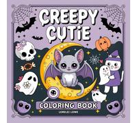 Creepy Cutie: Coloring Book with Little Spooky Creatures and Halloween Vibes featuring Bold and Easy for Adults