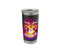 Creepy Cutie Goth Teddy Bear Kawaii Carino Demone Devil Horns Bicchiere termico in acciaio inox doppia parete