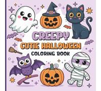 Creepy Cutie Halloween Coloring Book for Kids: 50+ Spooky & Adorable Designs | Fun Halloween Activity Book | 8.5 x 8.5 Inches
