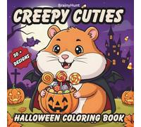 Creepy Cuties Halloween Coloring Book for Kids: 50+ Spooky and Adorable Designs for Children Ages 4-8 to Color | Big Bold Lines, Square Pages & ... Activity and Ideal Halloween Party Favor