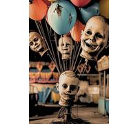 Creepy Doll Head Balloons Journal: Weird Aesthetic Lined Notebook for Horror Fans, Creepy Art Lovers, and Macabre Daydreamers