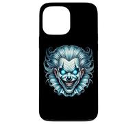 Creepy Evil Clown Occhi Blu Brillante Custodia per iPhone 13 Pro Max