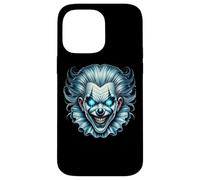 Creepy Evil Clown Occhi Blu Brillante Custodia per iPhone 14 Pro Max