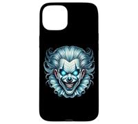 Creepy Evil Clown Occhi Blu Brillante Custodia per iPhone 15 Plus