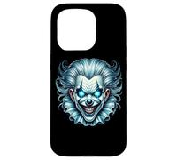 Creepy Evil Clown Occhi Blu Brillante Custodia per iPhone 15 Pro