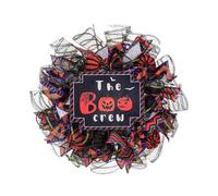 Creepy Garland Wreath - Halloween Witch, Spider Web | Anello da Parete Decorativo Con Una Presentazione Di Porta Ampiamente Usata, Disposizione Del Giardino, Accento Portico, Scena Di Festa, Stile