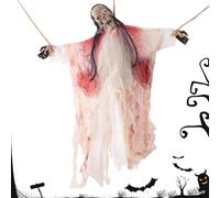 Creepy Ghost Decoration-Flying di Halloween Supporter, Photo Props for The Garden | Design Leggero, Facile appesa al Muro e Albero della Finestra, Materiale Resistente alle intemperie, per