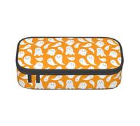 Creepy Ghost Smile Astuccio speciale per ragazze ragazzi, astuccio grande per matite grande astuccio per matite, astuccio per matite per cancelleria per studenti con cerniera per scuola e lavoro d'u