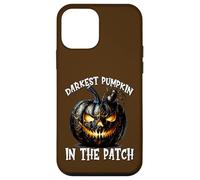 Creepy Halloween Graphic For Darkest Pumpkin In The Patch Custodia per iPhone 12 mini