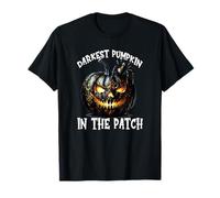 Creepy Halloween Graphic for Darkest Pumpkin in The Patch Maglietta