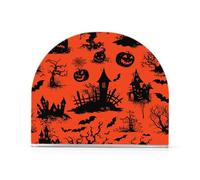 Creepy Holloween - Portatovaglioli in acrilico rosso e nero, per feste, matrimoni, eventi, autoportante, per feste, decorazioni per la casa, bagno, ristorante