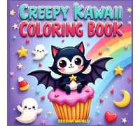 Creepy Kawaii Coloring Book: Cute and Spooky Chibi Characters, Ghosts, Cats, Cupcakes, and More - Fun Coloring Pages for Kids, Teens, and Adults