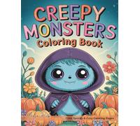 Creepy Monsters Coloring Book: Cute, Spooky & Cozy Coloring Pages for Relaxation and Stress Relief