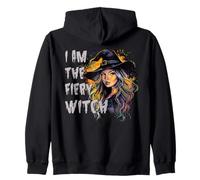 Creepy Pin up Strega Halloween Pinup Ragazza Felpa con Cappuccio