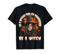 Creepy Pin up Strega Halloween Pinup Ragazza Maglietta