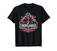 Creepy Showghoul Scheletro Burlesque Horror Glam Design Maglietta