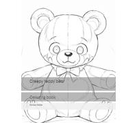 Creepy teddy bear: Coloring book