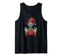Creepy Zombie Babbo Elfo Horror Design Canotta