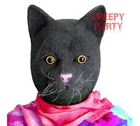CreepyParty Festa in Costume di Halloween Maschera in Lattice a Testa di Animale Gatto Nero