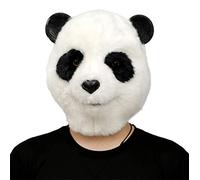 CreepyParty Festa in Costume di Halloween Maschera in Lattice a Testa di Animale Panda di Peluche