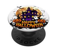 Creepyshow Haunted Houses Halloween PopSockets PopGrip Adesivo