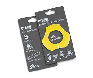 CREGG APRI-PORTA UOVO GIALLO, Plastica