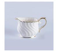 Crelatore in ceramica classica con manico Piccolo caffè Pitcher Milk 250ml Adatto for tutti i tipi di scene Family Hotel Cafe e altro(Wit)