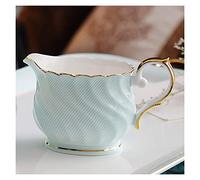 Crelatore in ceramica classica con manico Piccolo caffè Pitcher Milk 250ml Adatto for tutti i tipi di scene Family Hotel Cafe e altro(Blue)