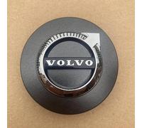 CRELLM 4 Pezzi Auto Coprimozzi per Volvo 60mm, Impermeabile Antipolvere Auto Ruote Centro Cerchi Copricerchi Auto Emblema Coprimozzo Ruota