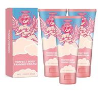 Crema abbronzante perfetta per il corpo, acceleratore abbronzante, crema idratante per il sole per risultati profondi, abbronzatura della pelle baciata dal sole (3Pcs)