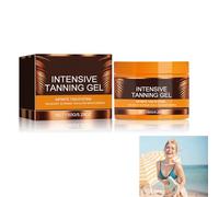 Crema Acceleratore Dell'abbronzatura Premium,Gel Abbronzante Intensivo,Gel Abbronzante Marrone,Acceleratore Dell'Abbronzatura,Crema per Letti di Sole e Sole All'Aperto,150g
