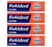 Crema Adesiva Per Dentiere Totali e Parziali, PLUS ORIGINAL. Complete: Sigillo, Tenuta e Comfort 35g (4 Confezioni)