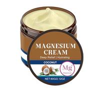 Crema al burro di magnesio per dormire, lozione per il sonno notturno, idratante per il corpo rilassante, con miscela calmante per alleviare il dolore, formula di idratazione profonda, 60 g per tutti