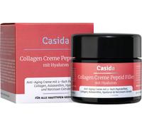 Casida - Crema Collagene Peptide Filler con Acido Ialuronico - antirughe crema con collagene - effetto doppio anti-età - con ialuronico ed estratto di narciso - la qualità delle farmacie - 50 ml