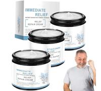Crema al magnesio per lenire il dolore osseo, Crema al magnesio avanzata, Gel da massaggio lenitivo professionale, per la cura delle ossa, per collo, vita, schiena, mani (3 pezzi)
