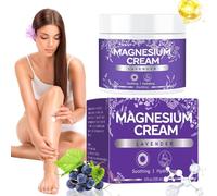 Crema Al Magnesio Per Muscoli - Lozione Lenitiva Per Articolazioni - Crema Lenitiva ad Assorbimento Rapido 120ml per Massaggio Muscolare e Articolare