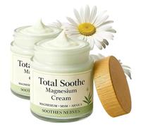 Crema al magnesio Total Relief, Crema al magnesio per il sollievo dei nervi - Formula a rapido assorbimento con MSM, Arnica e complesso minerale | Lenisce ginocchia, nervi e fastidi (2Pcs)