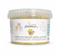 Crema al Pistacchio Senza Latte e Senza Lattosio 500g - Professionale per Pasticceria - Resistente in Cottura (Ante e Post Forno) - Senza Glutine - Made in Italy - Dolci in Casa