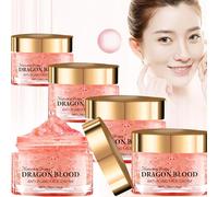 Crema al Sangue di Drago per il Viso, Dragons Blood Facial Cream 50g, Retinolo Placenta Dragon Blood Cream Moisturizing, Riduce le Rughe Sottili, per Tutti i Tipi di Pelle (5 pezzi)
