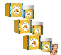 Crema All’Ape Con Estratto Di Miele, Vitamina C E Propoli, Idratante Lenitivo Viso Giornaliero, Texture Leggera Per Pelle Morbida E Fresca (3 PCS)