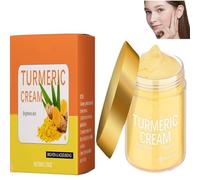 Crema alla curcuma - Idratante per il viso con curcuma, aiuta a ridurre al minimo la comparsa di macchie scure, Anti-invecchiamento, Rassodante e aiuta a migliorare l'aspetto della (1pcs)
